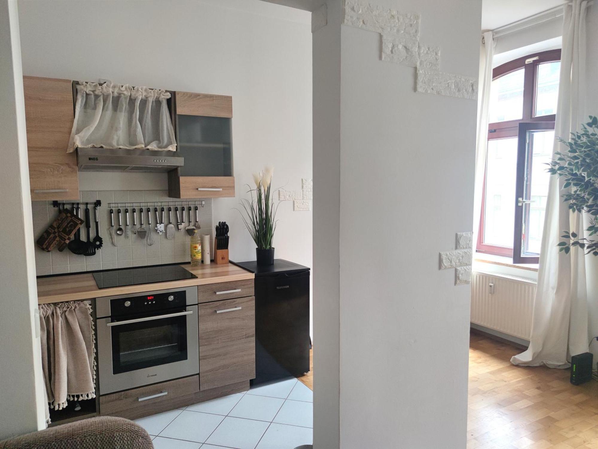 Modernes Apartment Im Herzen Leipzigs Buitenkant foto